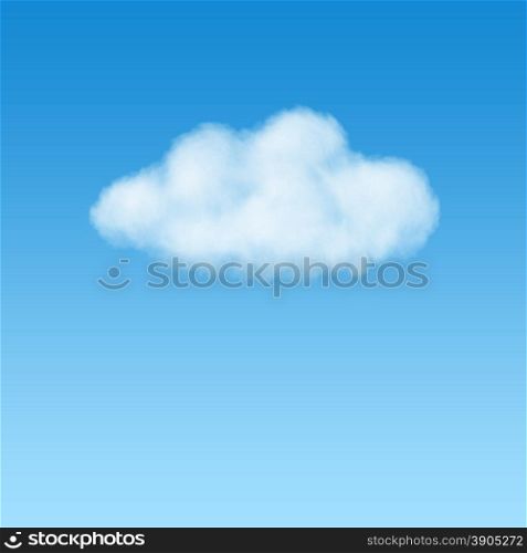 white puffy cloud on blue sky