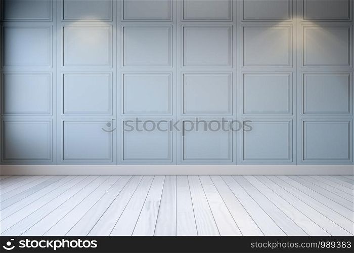 white room modern interior, light gray wall and white floor,3d rendering