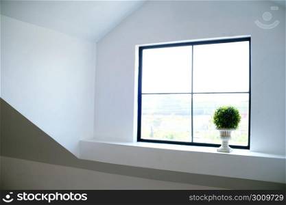 White room with window