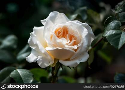 white rose flower generative ai.