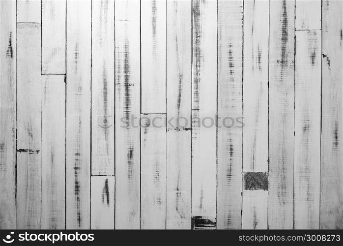 White rustic wood wall texture background. White pallet pattern wood board backdrop.
