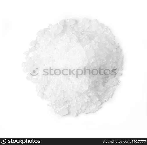 White salt granulated on white. With clipping path
