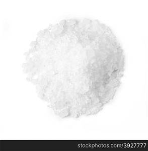 White salt granulated on white. With clipping path