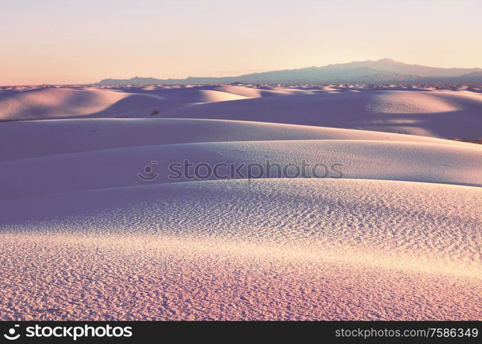 White Sands Dunes in New Mexico, USA