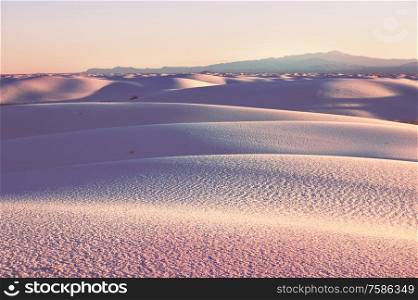 White Sands Dunes in New Mexico, USA