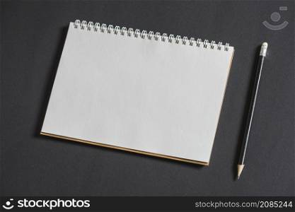 white scrapbook pencil grey background