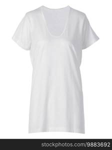 white shirt isolated on white background. white shirt