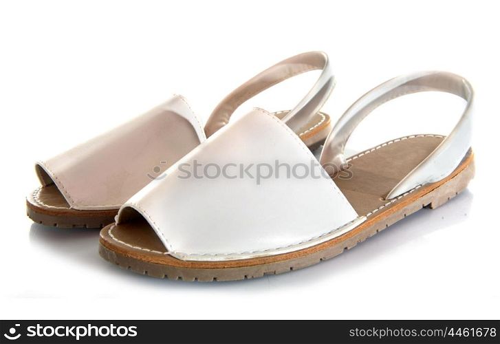 white shoes in front of white background