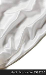 white silk macro close up isolated