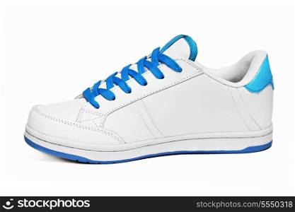 White sport shoe isolated on white background