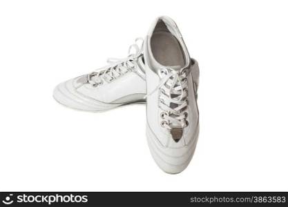 White Sport shoes isolated on white
