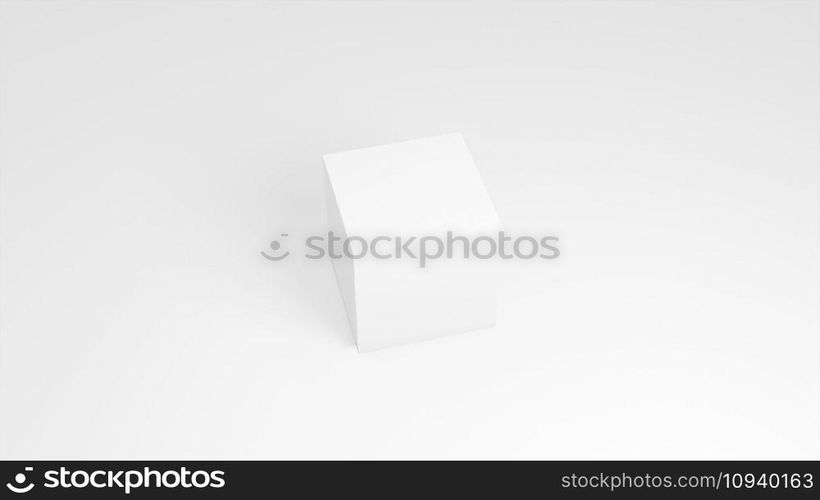 white square composition. Computer generated 3d render. white square composition