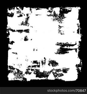 White square frame - grunge abstract background