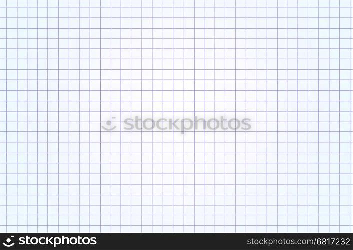White squared paper seamless sheet texture, background