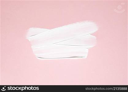 white strokes paint pink