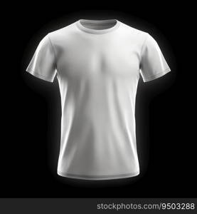 White T-shirts used as design template made with Generative AI