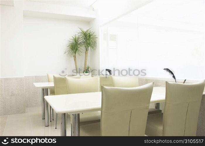 White table and chair