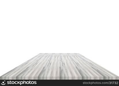 White table top isolated on white background. For product display