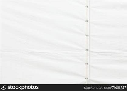 white tarp or waterproof tarpaulin detail background