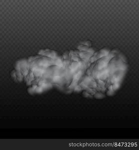 White vector cloudiness ,fog or smoke on dark checkered background.