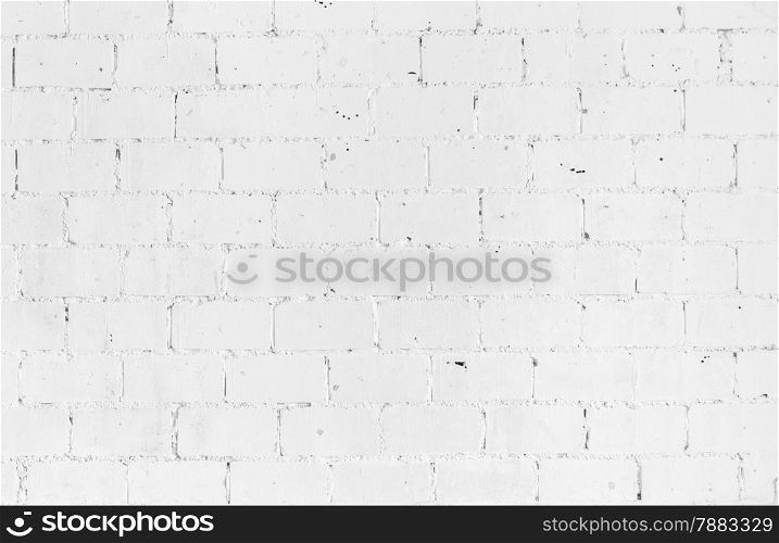 White vintage brickwall using as background