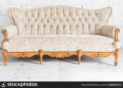 White Vintage classical style Sofa bed