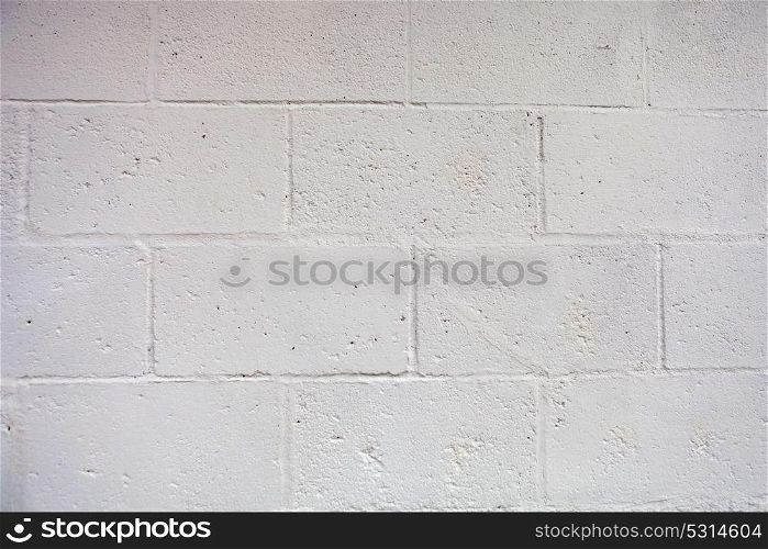 White wall with cement brick surface