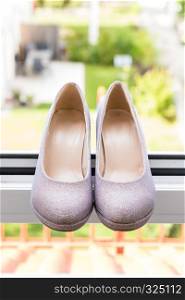 White wedding shoes for women