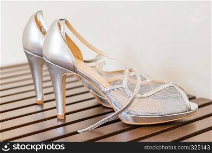 White wedding shoes for women