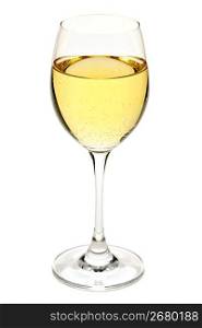 White wine in glass
