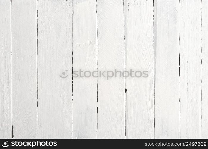 White wood texture background flat lay