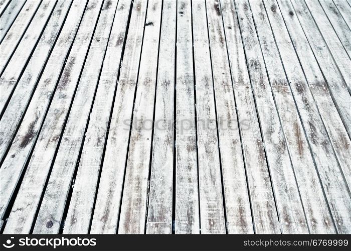 White wooden floor background