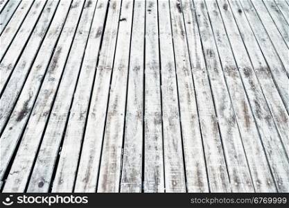 White wooden floor background