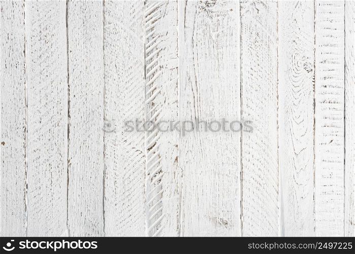 White wooden table texture background