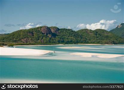 Whitehaven Beach in the Whitsundays Archipelago, Queensland, Australia