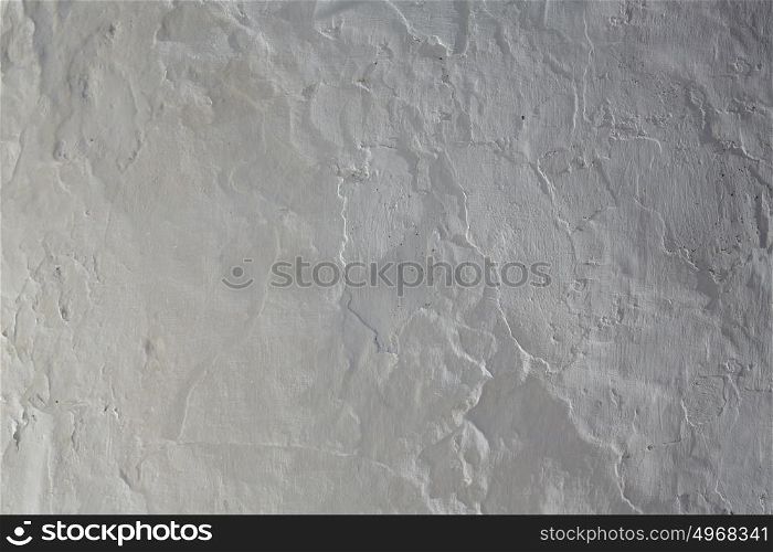 Whitewashed white Mediterranean wall texture in spain