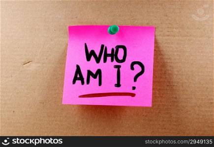 Who Am I Concept