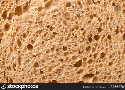 Wholemeal bread texture for background. Close up