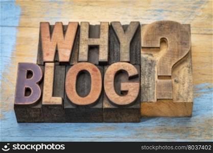 Why blog question - text in vintage letterpress wood type printing blocks