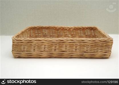 Wicker Basket on Table