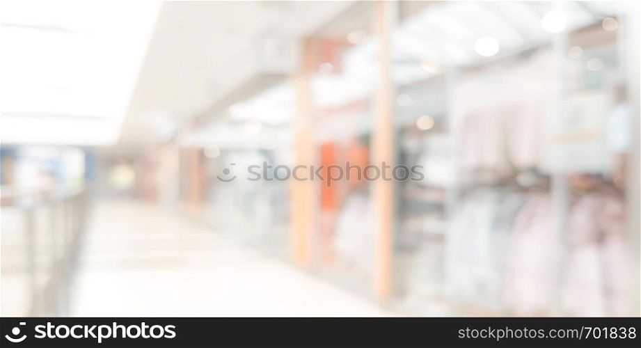 Wide banner background for shopping in the mall advertesiment ( copy space)