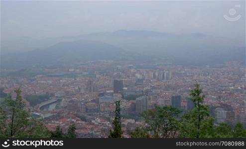 Wide view of Bilbao,Spain