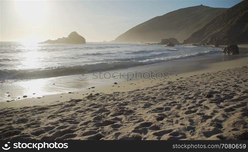 Wide view of View of a rocky Pfeiffer beach