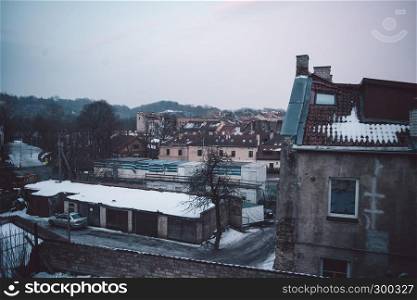 Wide view on the Vilnius old town