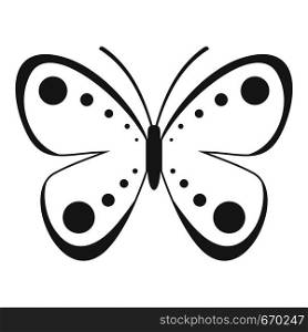 Wild butterfly icon. Simple illustration of wild butterfly vector icon for web. Wild butterfly icon, simple style.