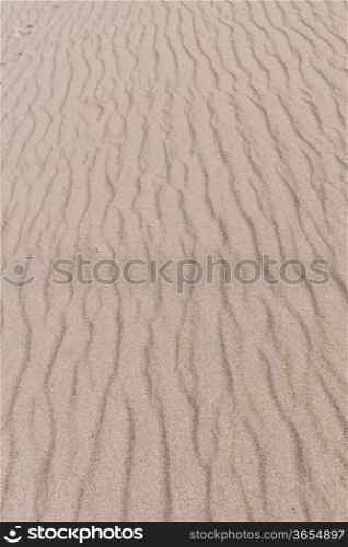 Wind-blown patterns in sand, Great Sand Dune National Park, Sangre de Cristo Mountains near Mosca, Colorado