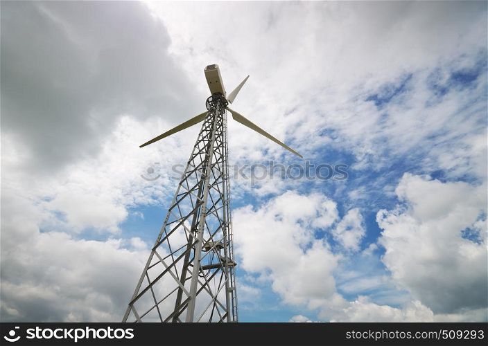 Wind power energy stantion. Element of design.