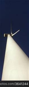 Wind turbine, low angle view