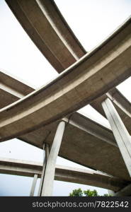 Winding curve bridge is a bridge for automobile bridge complexes a Winding curve path.