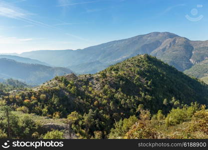 Winding road in the Alpes-Maritimes